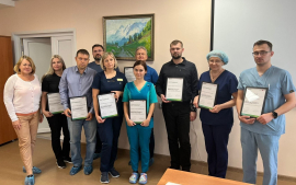 В Алтайском краевом онкологическом диспансере прошел мастер-класс «Диагностика сигнальных лимфатических узлов при раке молочной железы флюоресцентный методом»